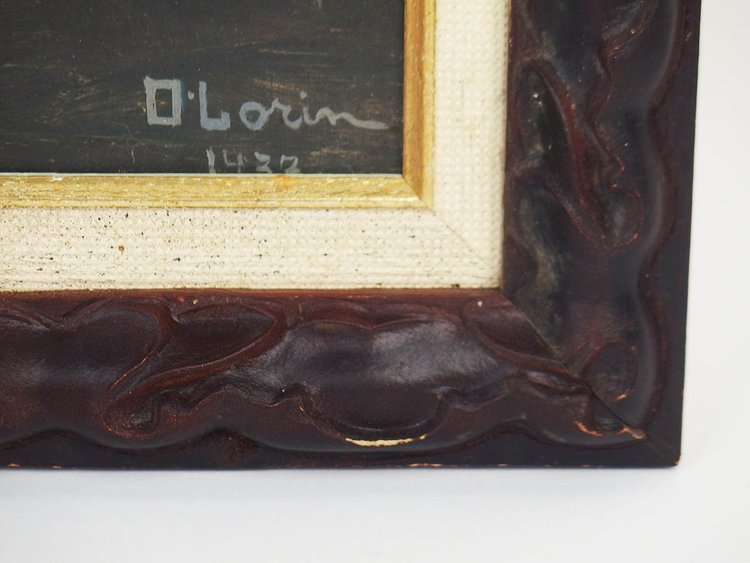 Portrait of a man by D Lorin, 1937