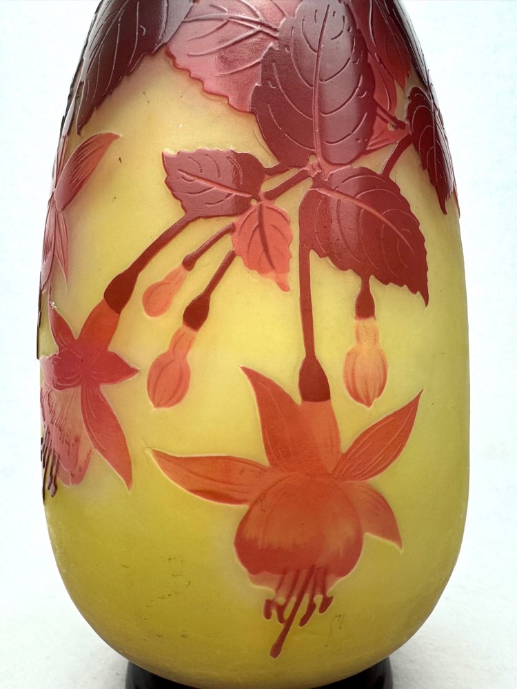 Gallé - Vase with Fuchsia Decor