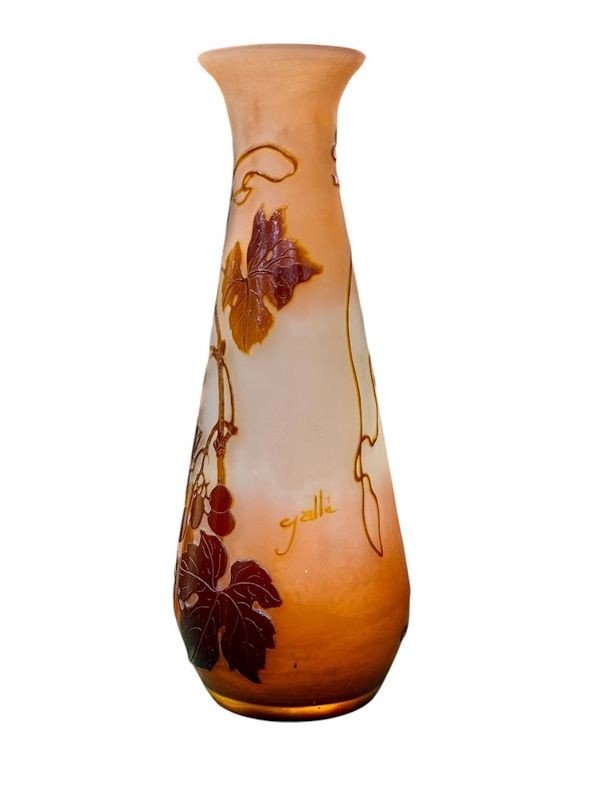 Emile Gallé Vase "With Grapes"