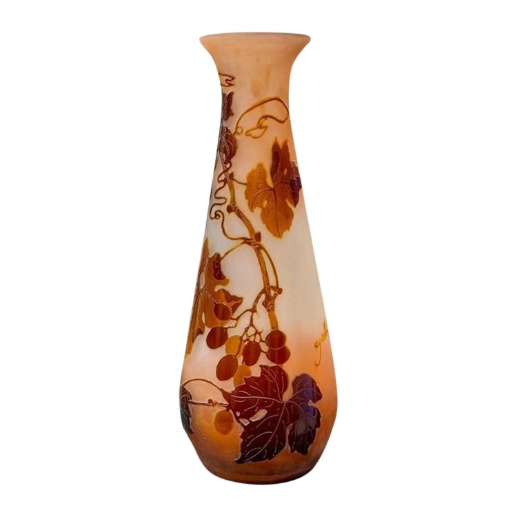 Emile Gallé Vase "With Grapes"