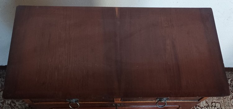 English style cherry wood scriban craft furniture