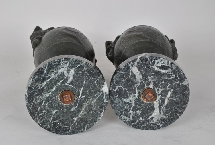 Paire De Vases Cratère, Grand Tour, XIXème Siècle