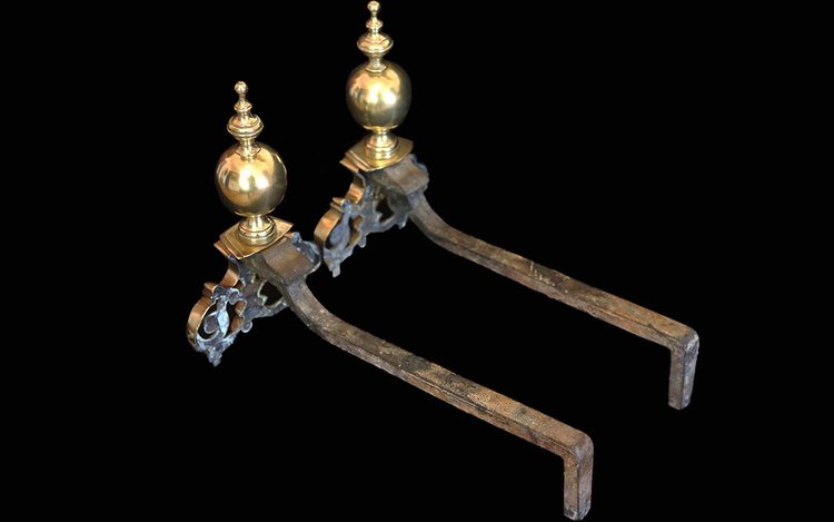 Paar Feuerböcke aus Bronze von Louis XIV, 18. Jahrhundert 