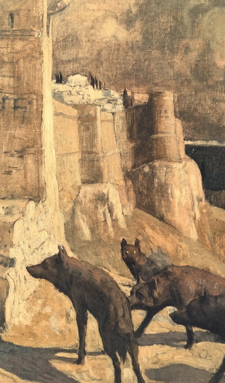 François Maurice ROGANEAU - The Wolves on the Acropolis
