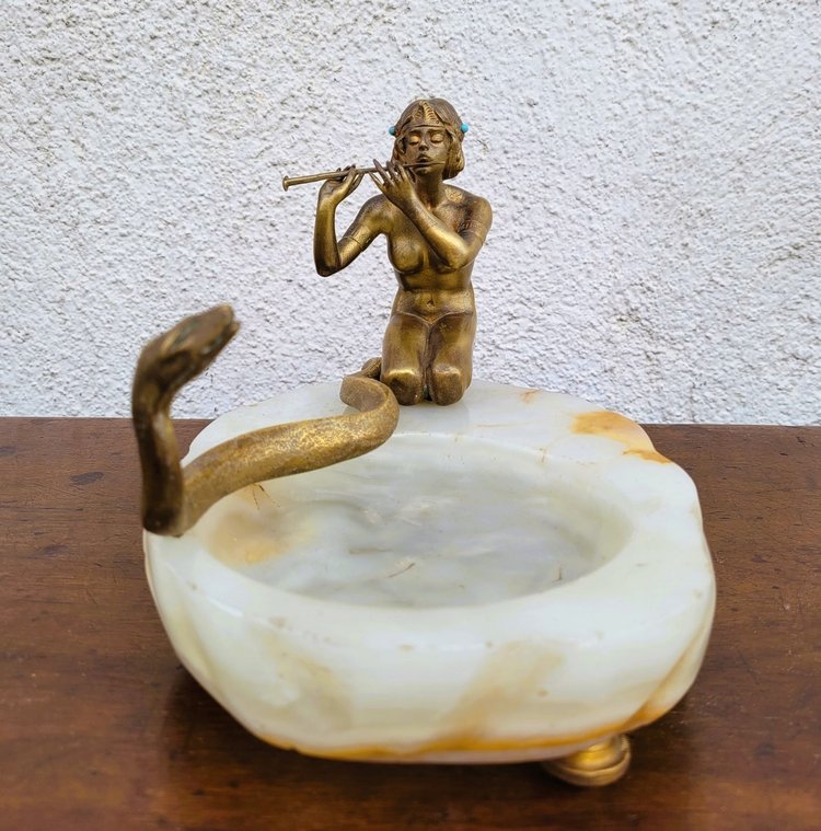 Snake Charmer, In the Style of Preiss, Bronze, Art Deco, 20th Century