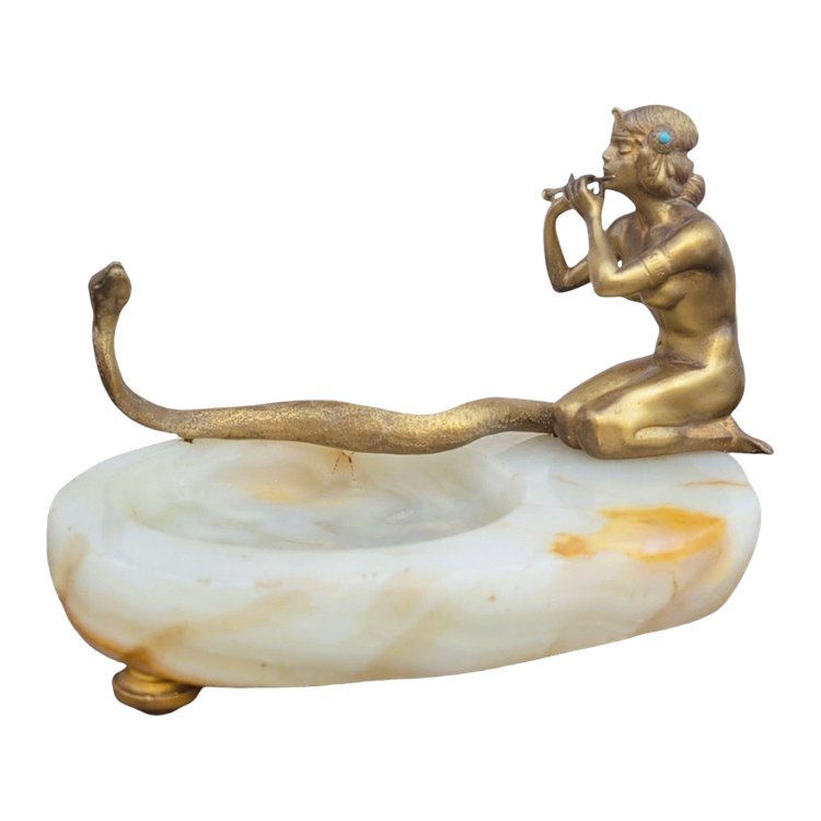 Snake Charmer, In the Style of Preiss, Bronze, Art Deco, 20th Century