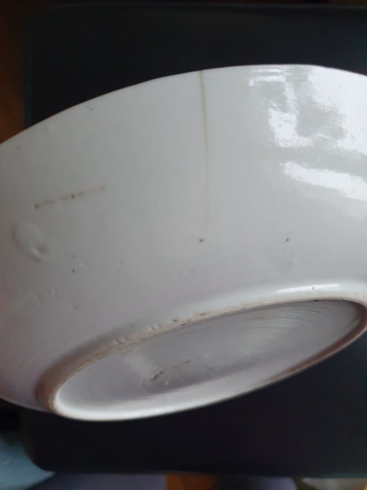Plat en porcelaine chinoise de la période Qianlong/Jiaqing ,  21,5 cm