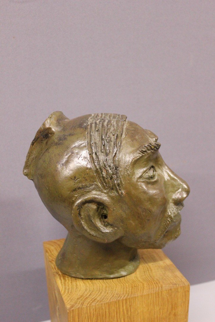 Terracotta originale con testa asiatica 1900 circa