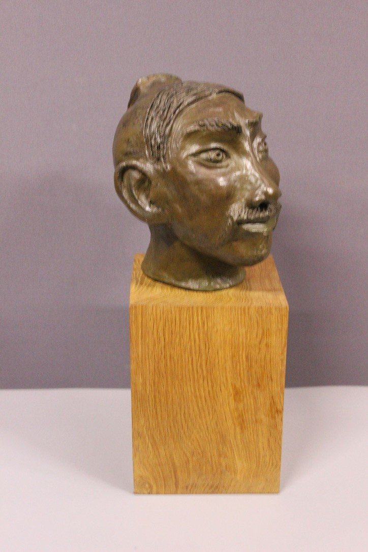 Terracotta originale con testa asiatica 1900 circa