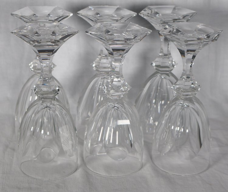 Série De 13 Verres à vin blanc Saint Louis Modèle Chambord