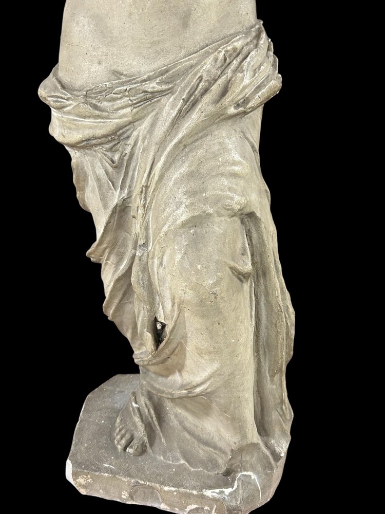 Venere di Milo, grande scultura in gesso del XIX secolo H 86 cm