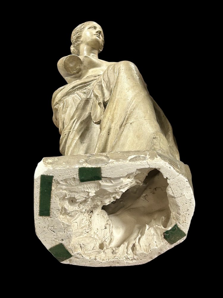 Venere di Milo, grande scultura in gesso del XIX secolo H 86 cm