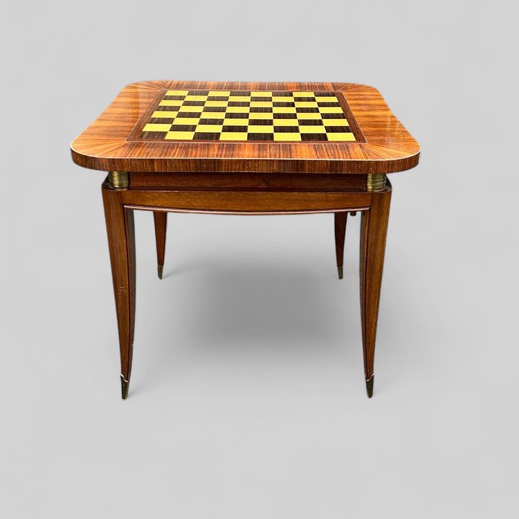 Art Deco Mahogany And Veneer Game Table