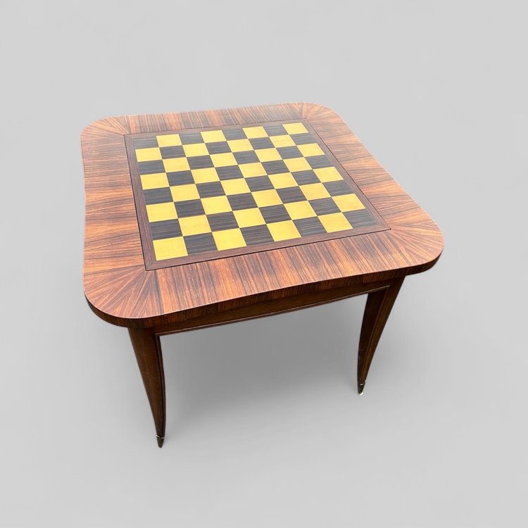 Art Deco Mahogany And Veneer Game Table