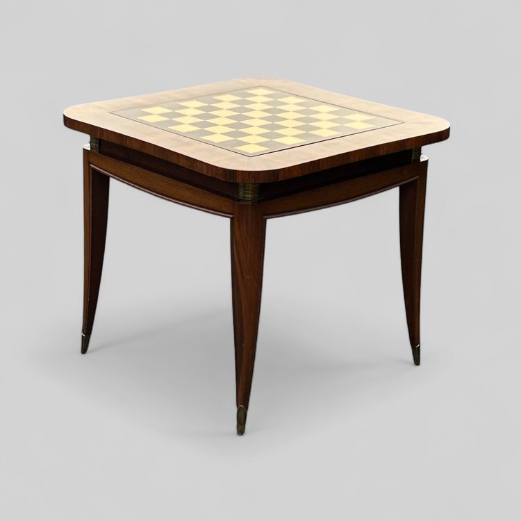 Art Deco Mahogany And Veneer Game Table
