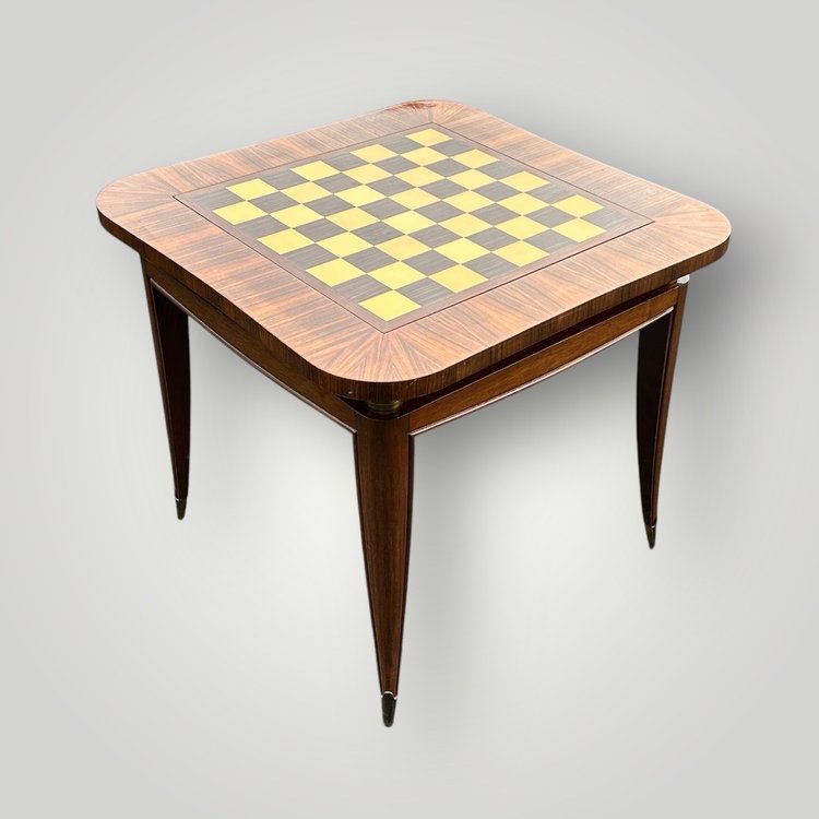 Art Deco Mahogany And Veneer Game Table