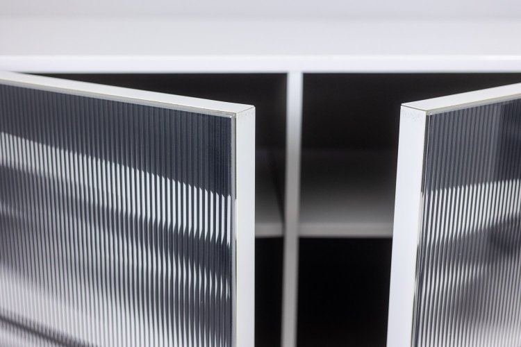 Roche Bobois. Credenza "cinetica" in bianco e nero. 1990's. LS60981708I