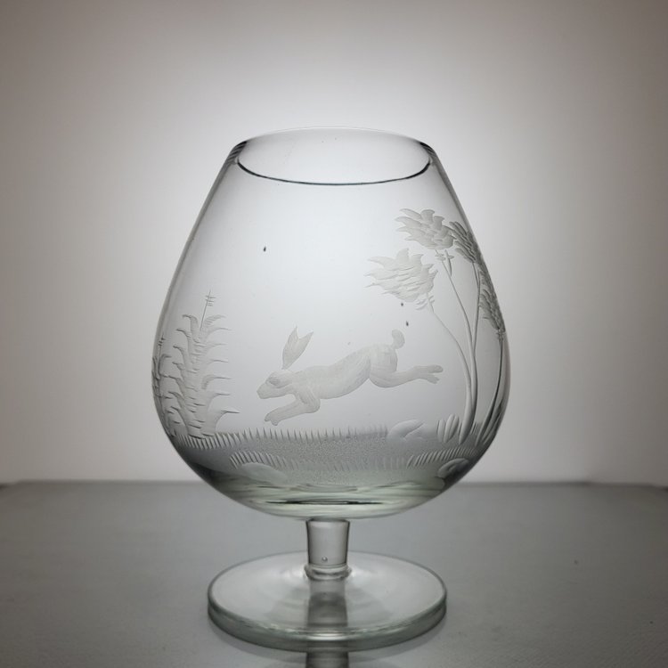 6 verres à Cognac en cristal