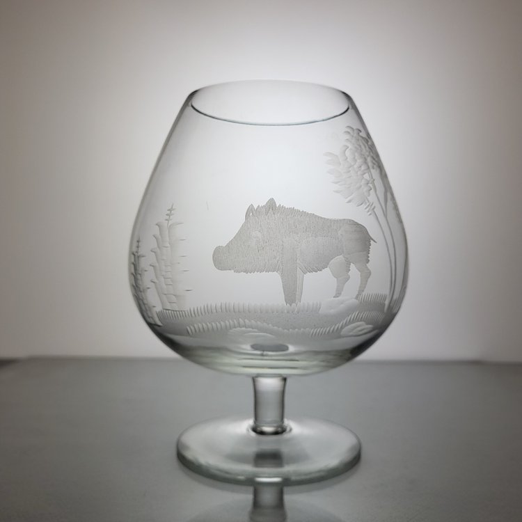 6 verres à Cognac en cristal