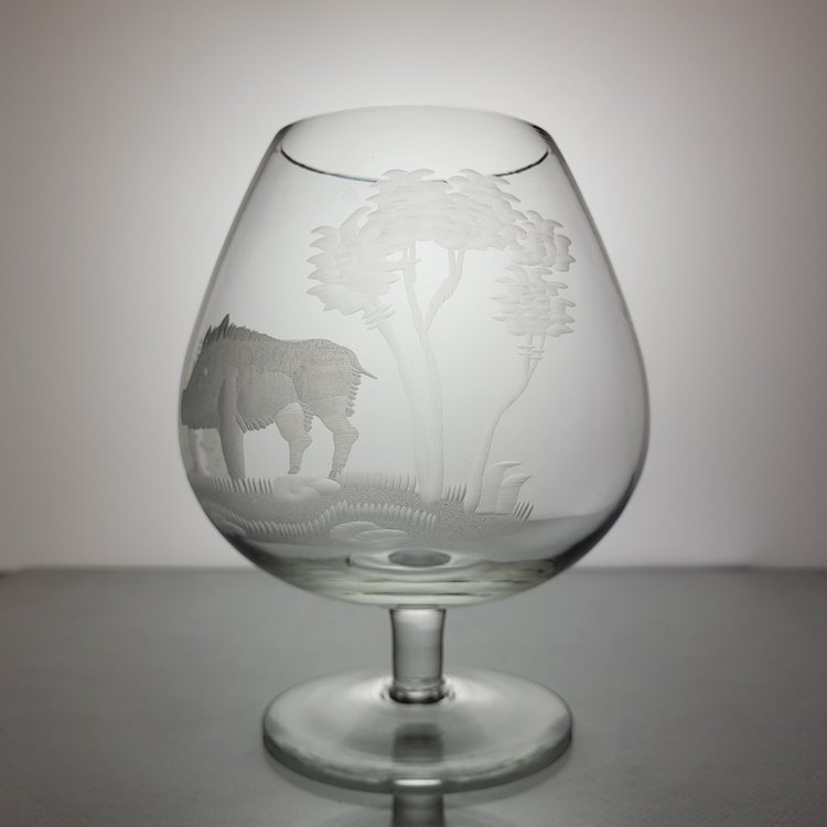 6 verres à Cognac en cristal