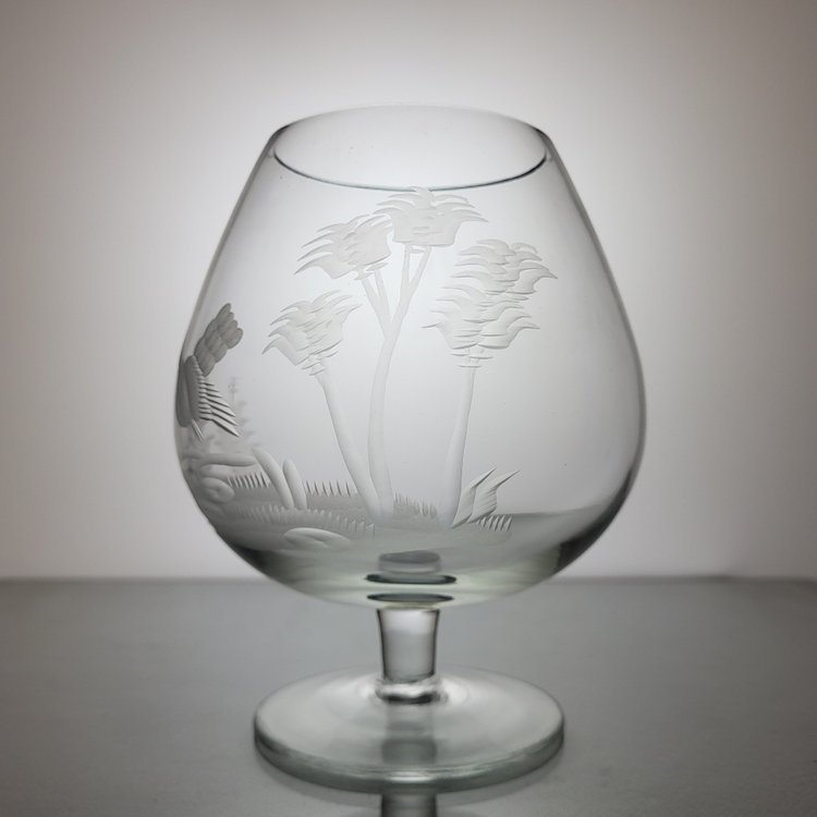 6 verres à Cognac en cristal