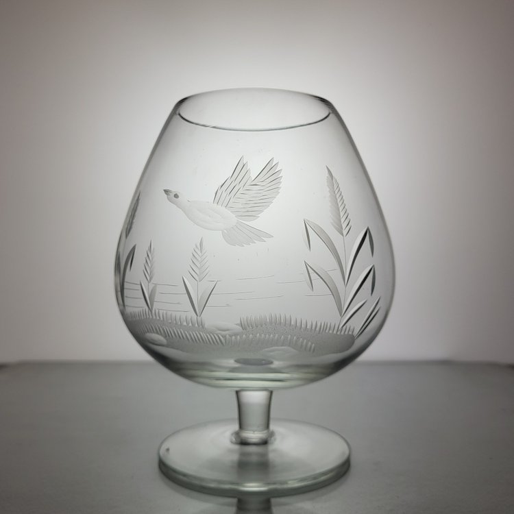 6 verres à Cognac en cristal