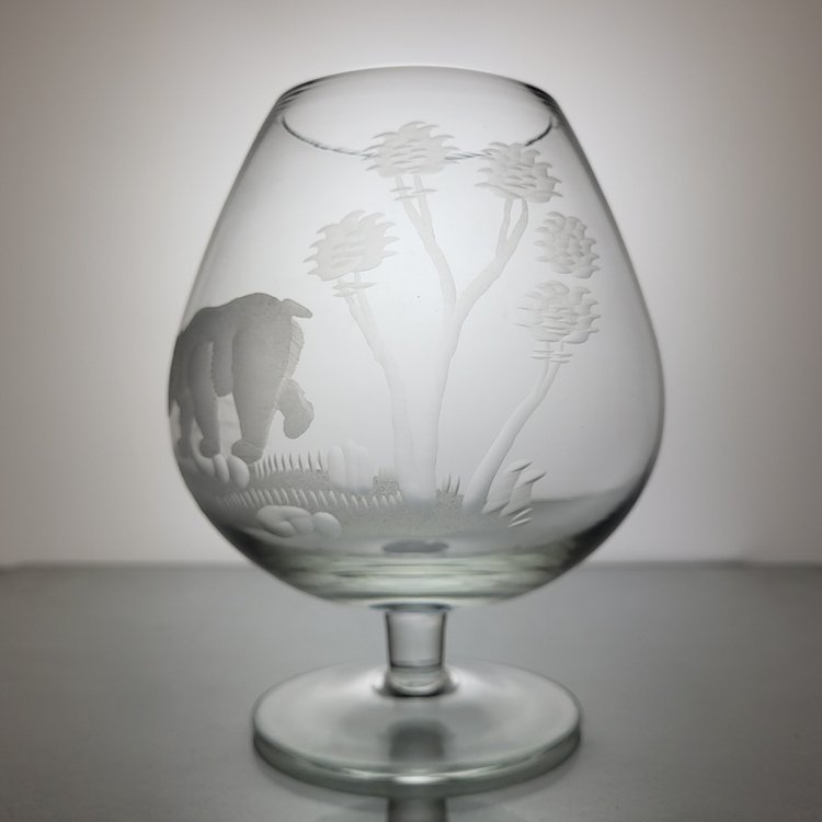 6 verres à Cognac en cristal