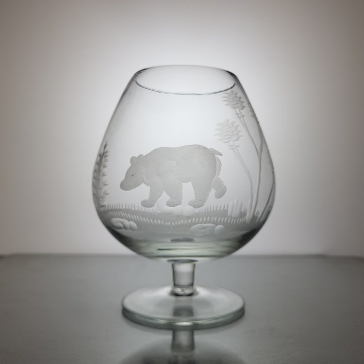 6 verres à Cognac en cristal