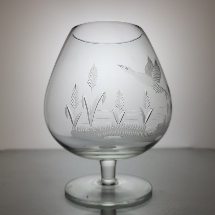 6 verres à Cognac en cristal