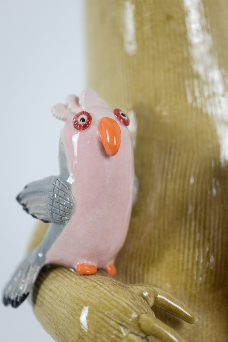 Valérie Courtet. Canguro in ceramica. Opera contemporanea. LS61381809P