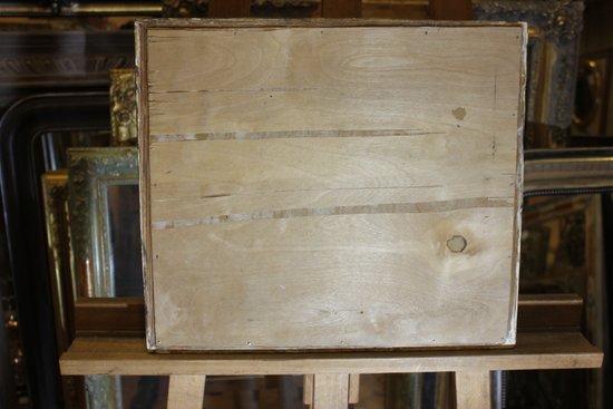 specchietto modanatura Luigi Filippo, foglia oro e mercurio 36 x 42