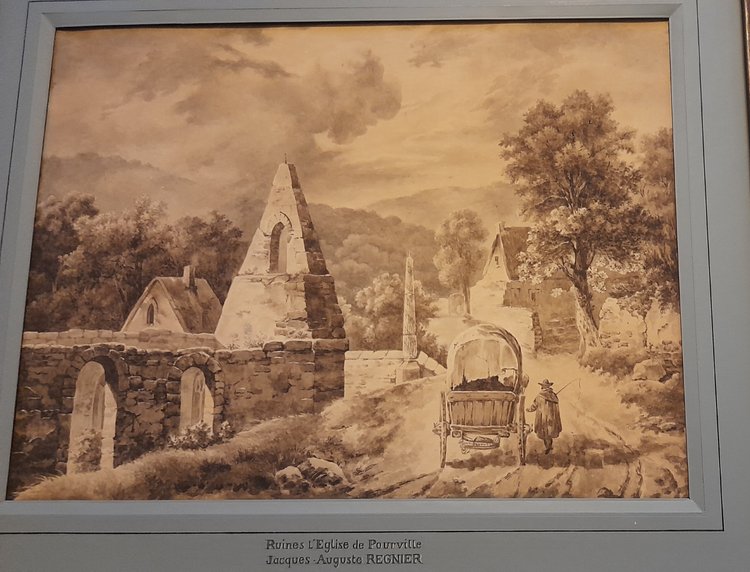 Die Ruinen der Kirche von Pourville von Régnier
