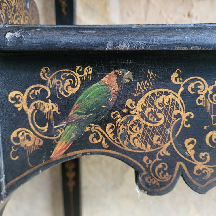 Etagère / Console en bois noirci époque Napoléon III