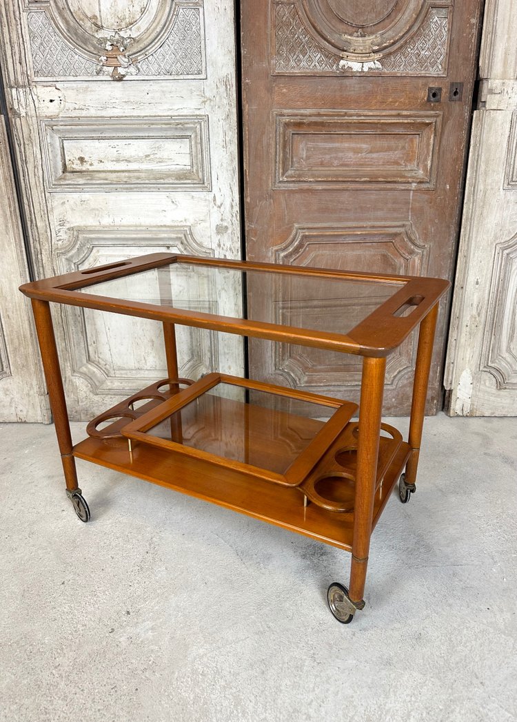 Table roulante vintage dans le goût de cesare lacca 