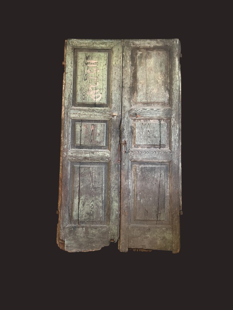 Porte en mélèze 1800