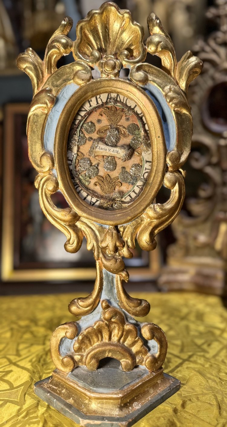 Monstrance Reliquaire Sainte Lucie - XVIIIe 