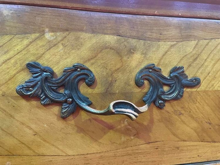 Commode style Louis XV-Transition en merisier 