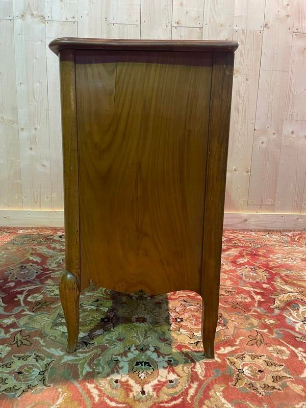 Commode style Louis XV-Transition en merisier 