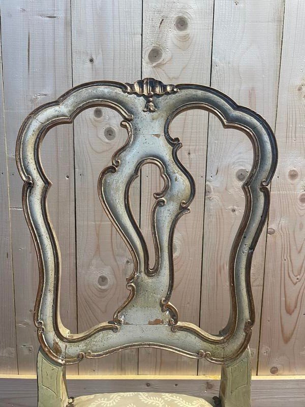 Set of 6 Louis XV Venetian chairs