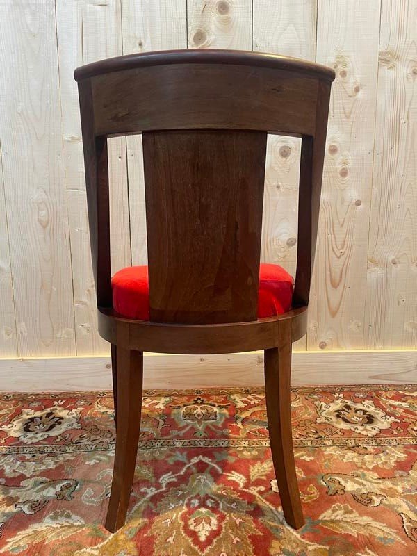 Set of 6 Empire Gondola chairs - Louis XVI in mahogany