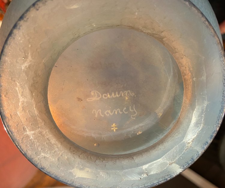 Large vase signed Daum, 37 cm high