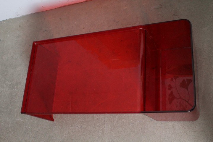 Kartell 1980 "Usame "design Patricia Urquiola table basse.  Mes 85 x 41 . h 28