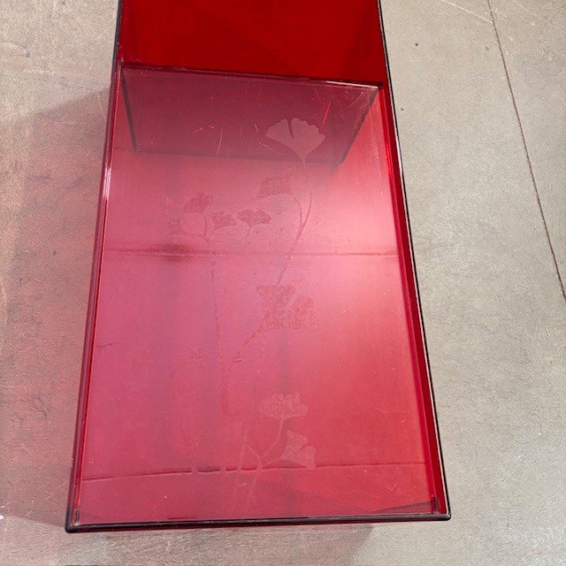 Kartell 1980 "Usame "design Patricia Urquiola table basse.  Mes 85 x 41 . h 28