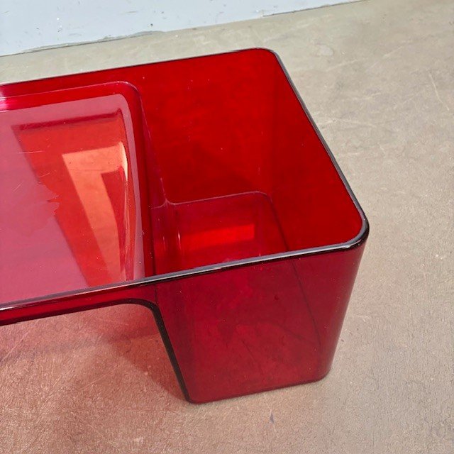 Kartell 1980 "Usame "design Patricia Urquiola table basse.  Mes 85 x 41 . h 28