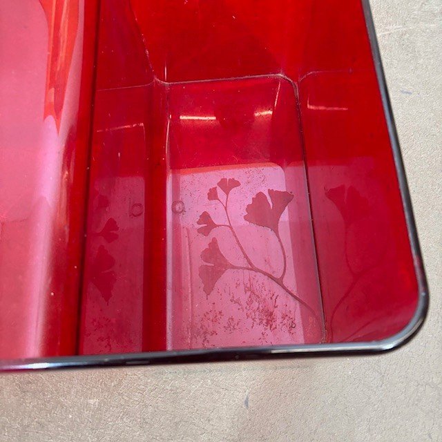 Kartell 1980 "Usame "design Patricia Urquiola table basse.  Mes 85 x 41 . h 28