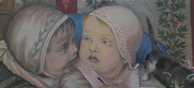 Dessin aquarellé  signé  et daté 