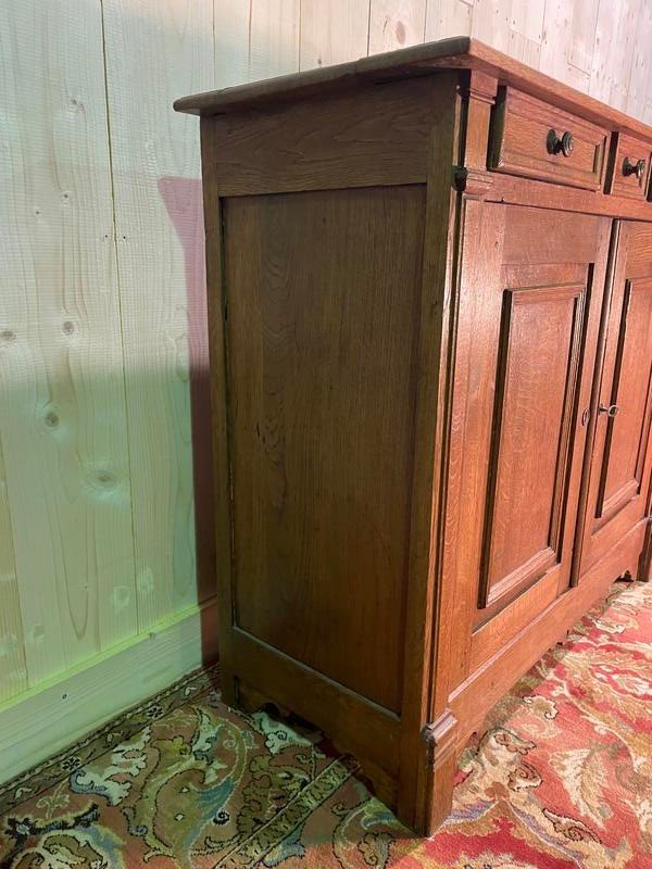Credenza Luigi Filippo in massello di rovere