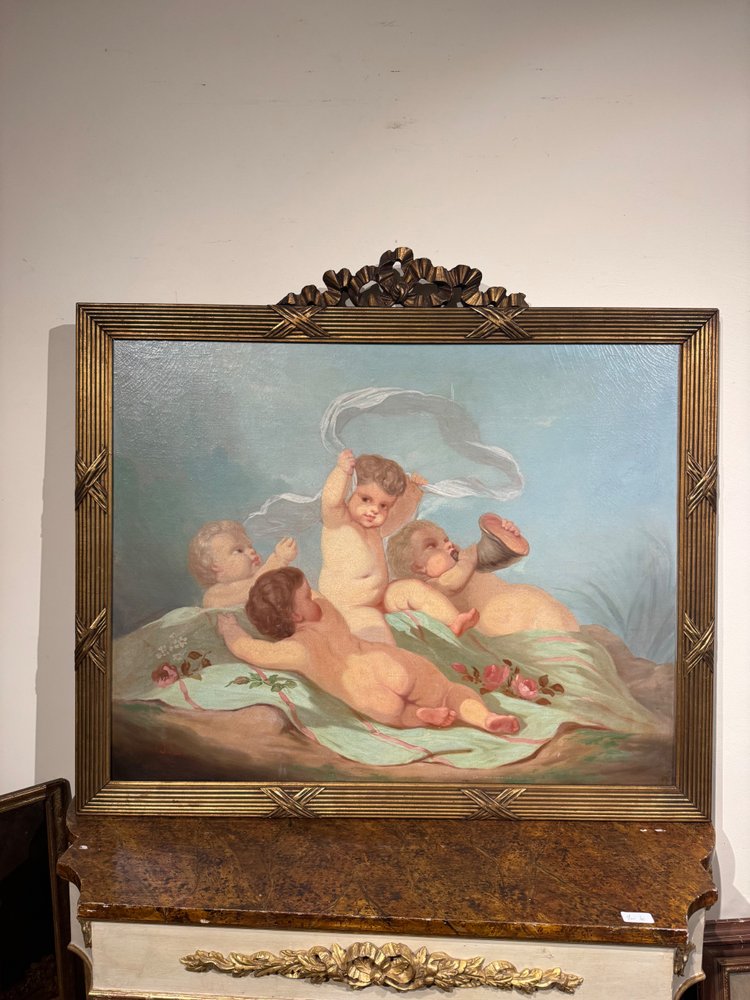 Grande quadro HST con putti