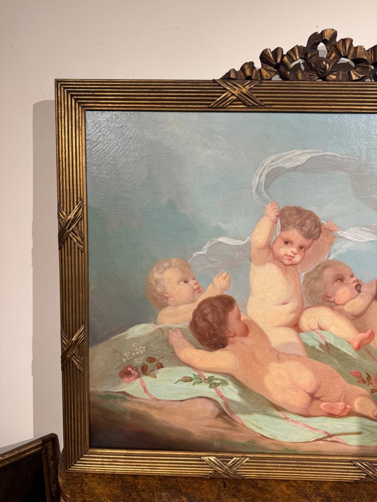 Grande quadro HST con putti