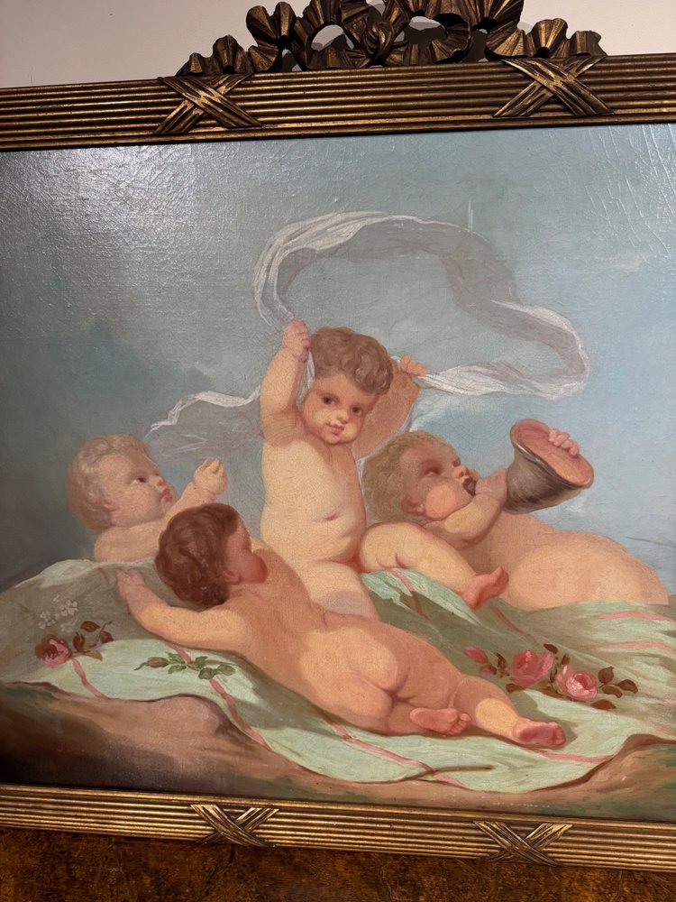 Grande quadro HST con putti